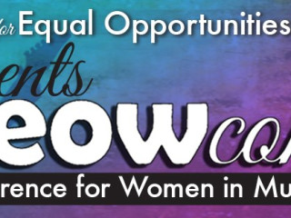 banner for MEOW conference women in music
