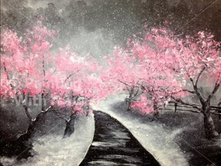 Painting With A Twist Pretty In Pink At Night Event Culturemap