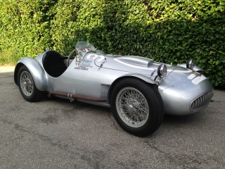 vintage sports racing car Tazio Nuvolari's 1950 Race Cistalia Abarth 204a