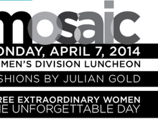 flyer for Mosaic Luncheon for Women's Division of the Jewish Foundation of Greater Austin