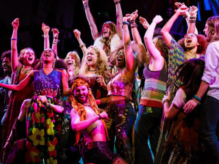 cast of the Broadway musical Hair