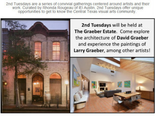 flyer for IEIaustin second tuesdays gatherings at Graeber Estate