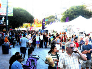 Pecan Street Festival revelers cropped