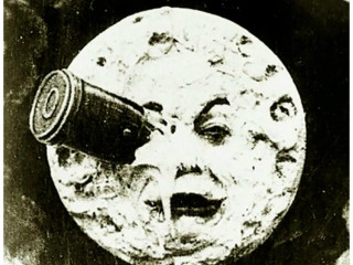 man in the moon from George Melies film Trip to the Moon
