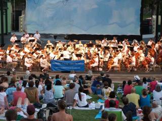 Austin Civic Orchestra performing pops concert in the park