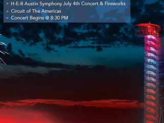 Circuit of the Americas tower for Fourth of July concert