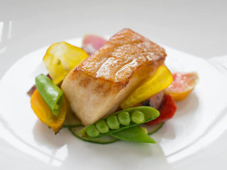 sea bass dish from Finn & Porter for Eat Out for Good 2014
