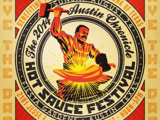 poster Austin Chronicle 24th annual Hot Sauce Festival