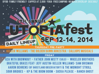 poster for 2014 sixth annual UTOPiAfest