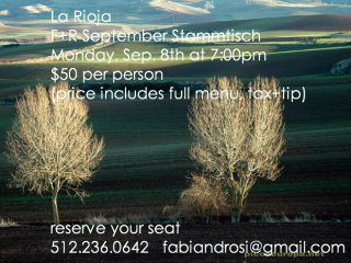 Fabi + Rosi Stammtisch dinner La Rioja