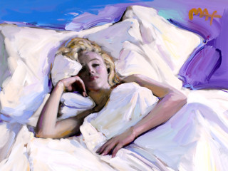 Peter Max Marilyn Monroe Art