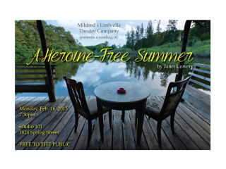 Mildred's Umbrella Theatre Company Reading: A Heroine Free Summer Janet Lowery