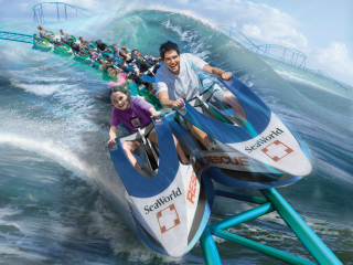 SeaWorld San Antonio presents Wave Breaker: The Rescue Coaster