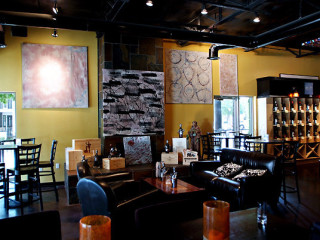 Interor of Vino 100 wine bar in Uptown Dallas.