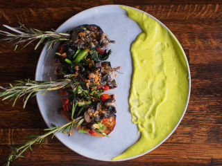 Rosemary Skewered Snails at Helen Greek Restaurant