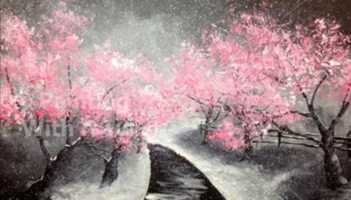Painting With A Twist Pretty In Pink At Night Event Culturemap