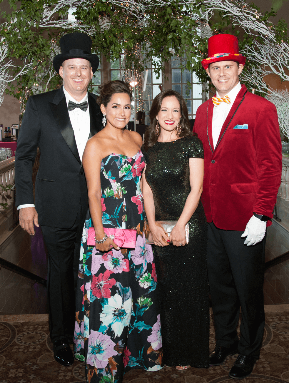 Houston, Childrens Museum of Houston Mad Hatters Ball, Oct. 2016, Truett Akin, Elva Akin Meeks, Monica Meeks