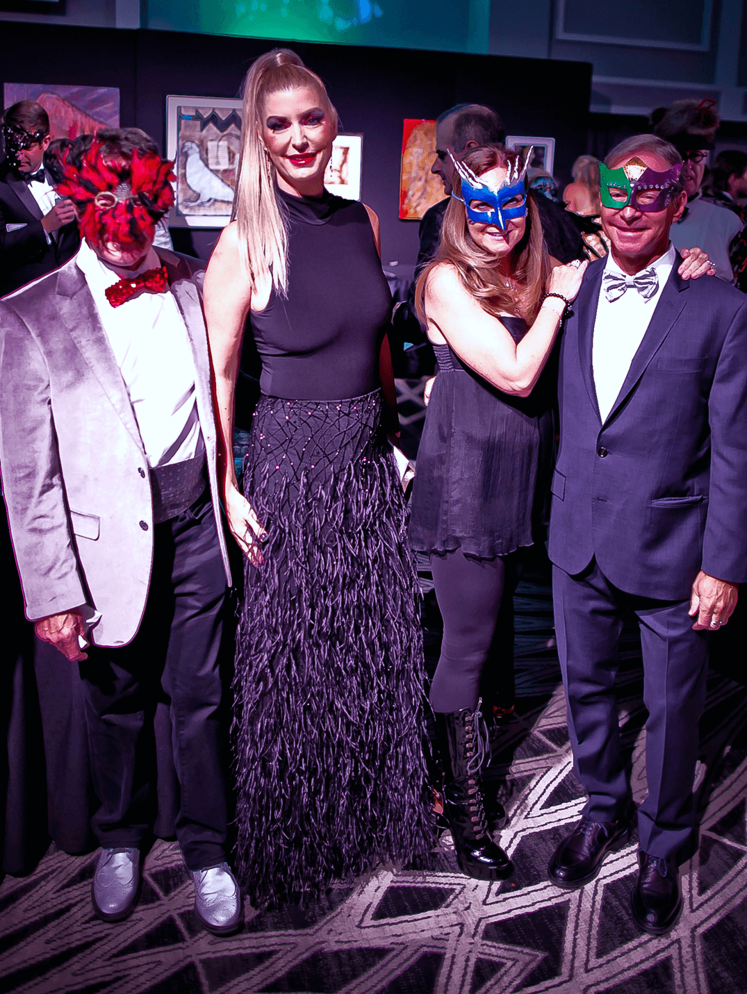 Houston, Orange Show gala, Oct 2016, David Gorfil, Karen Gorfil, Valerie Rosmarin, Lance Rosmarin