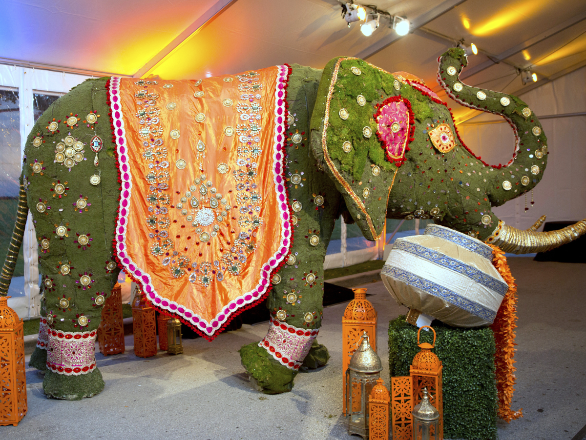 Houston, Tiger Ball, March 2017, bejeweled elephant