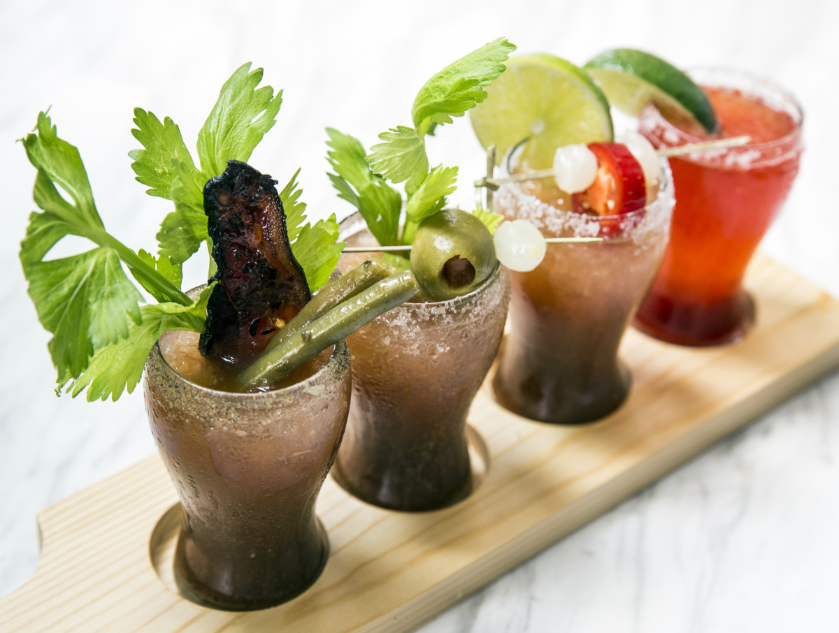 Houston, new brunches, May 2017, State Fare Bloody Mary flight