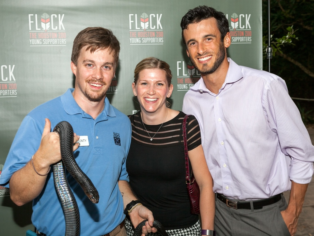 Houston Zoo YP Monty Criswell, Chris Huenink, Alex Baron