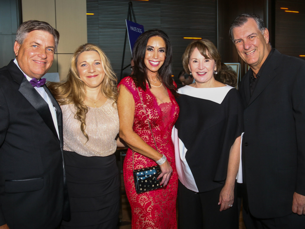 James Bias, Natalie Bias, Jocelyn White, Micki Rawlings, Mayor Mike Rawlings