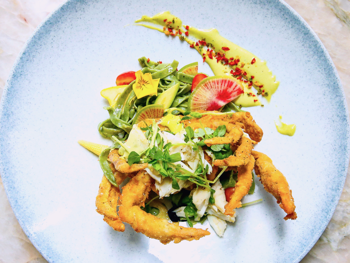 Houston, soft shell crab dishes, June 2017, Potente