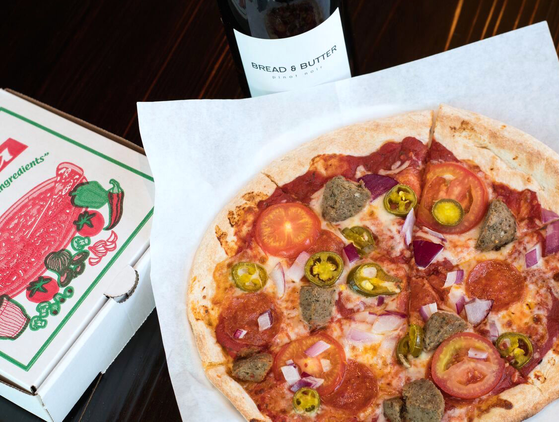 Inferno pizza and wine