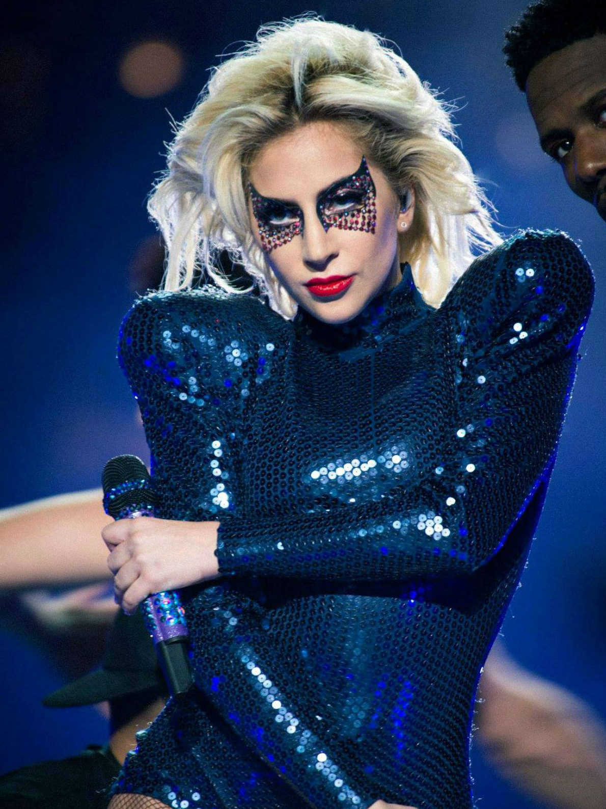 Houston, Lady Gaga's Super Sunday, Super Bowl LI, Feb 2017, Lady Gaga onstage at Super Bowl LI