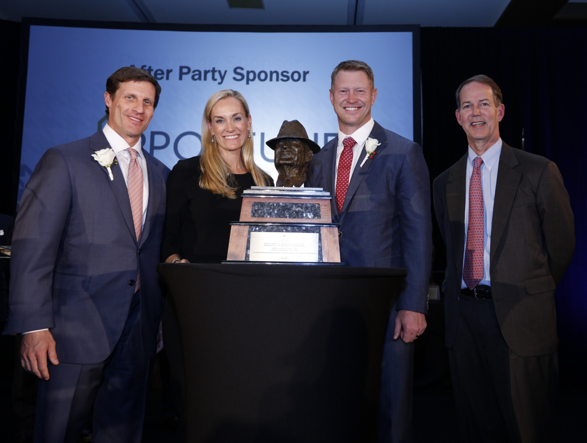 Houston, Bear Bryant Awards, January 2018, John Raymond, Leigh Anne Raymond, Coach Scott Frost, Mark Bryant Tyson