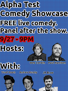 alpha test comedy showcase 2 with jr brow