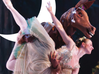 Ballet Austin presents A Midsummer night's dream dancer with Bottom