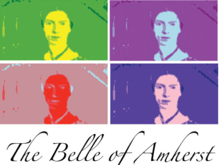 poster for Belle of Amherst with Emily Dickinson portraits