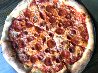 Pizaro's New York style pizza double pepperoni