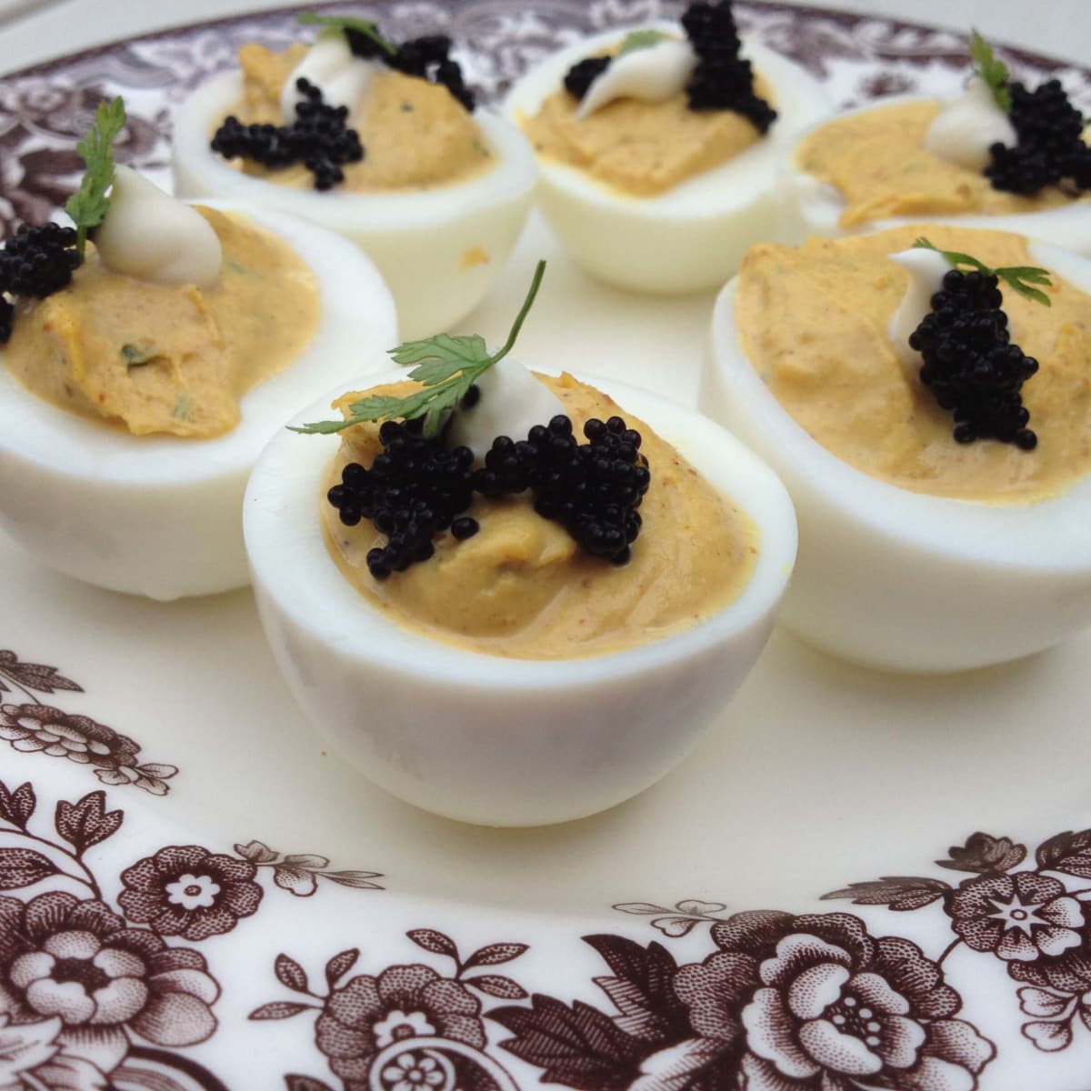Deviled eggs at Sissy's Southern Kitchen & Bar in Dallas