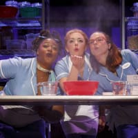 Charity Angel, Dawson Desi Oakley, and Lenne Klingaman in the National Tour of Waitress