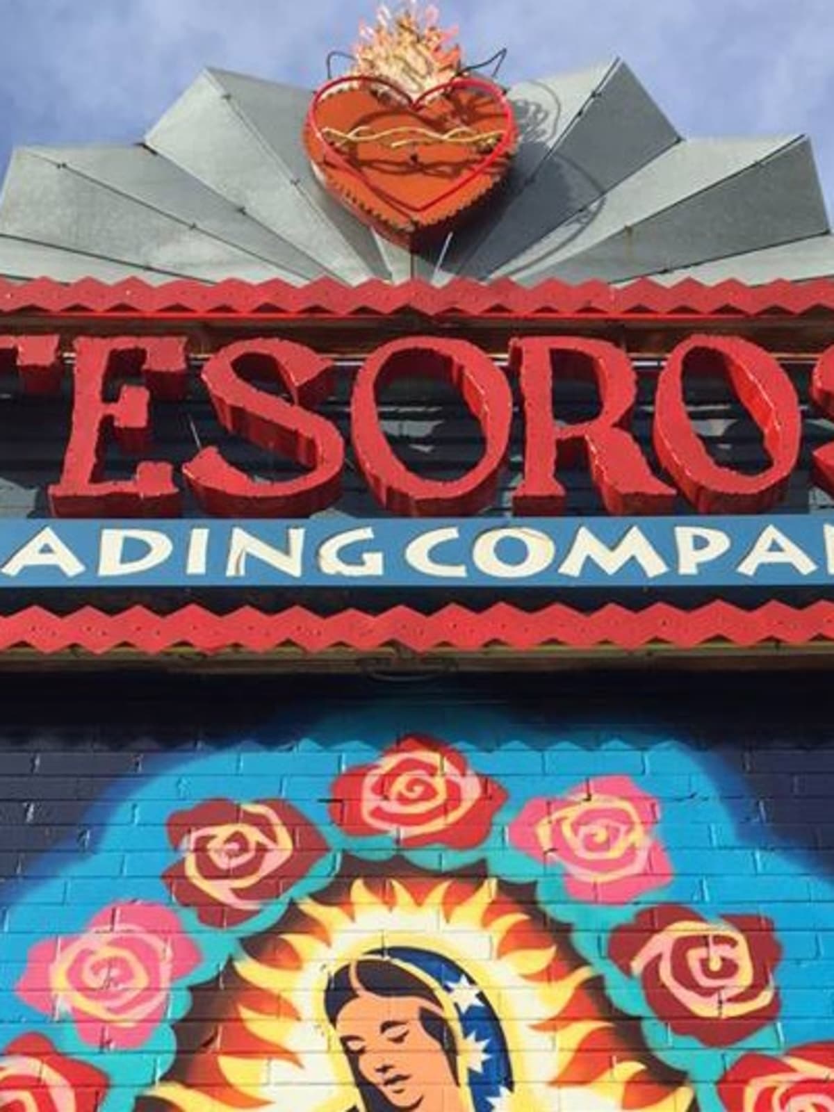 Tesoros Trading Company Lady of Guadalupe mural