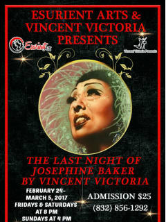 Esurient Arts and Vincent Victoria present <i>The Last Night of Josephine Baker</i>