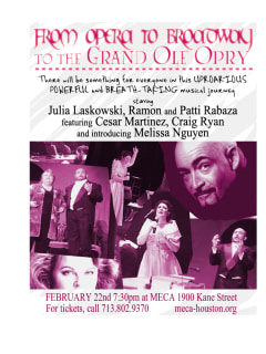 MECA presents Opera to Broadway to the Grand Ole Opry