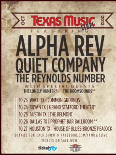 Texas Music Live tour poster 2013