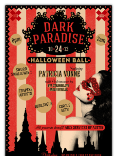 Dark Paradise Halloween Ball poster