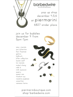 Barbedwire Pop Up at Piermarini