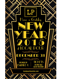 Local Pour hosts "It's a Gastby New Year"