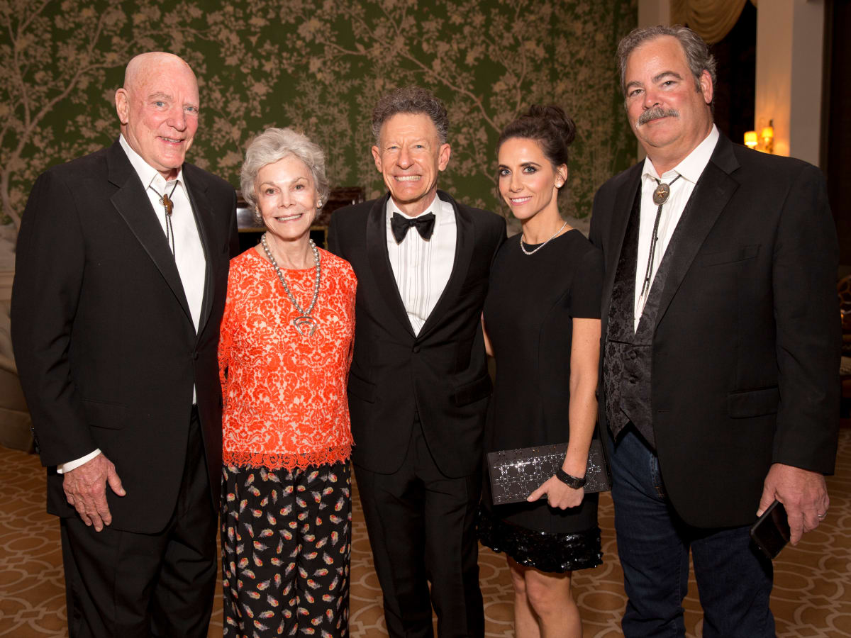 Houston, Blue Bird Circle Gala with Lyle Lovett, April 2017, Bob McNair, Janice McNair, Lyle Lovett, Hannah McNair, Cal McNair