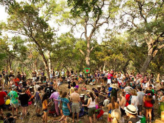 drum circle at Eeyore's Birthday Party