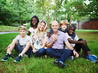 Scott Hamilton and family