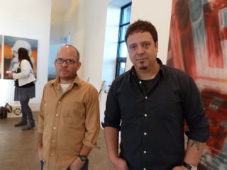 Artists Michel “El Pollo” Perez and Raul Cordero