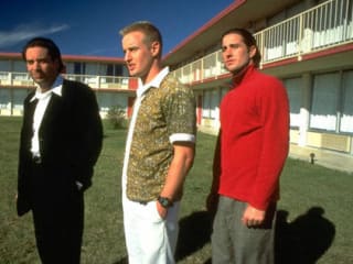 Still from Wes Anderson's Bottle Rocket with Luke and Owen Wilson at Day's Inn for Rolling Roadshow