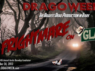 flyer for Dragoween 2013 Nightmare on Glam Street