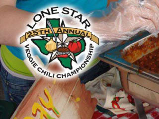 pot of chili at Lone Star Veggie Chili Cookoff Championship